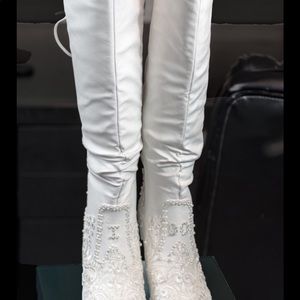 Gorgeous Custom Wedding Vegan leather Boots
